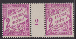 ANDORRE TAXE N° 19** MILLESIME 2 - Other & Unclassified