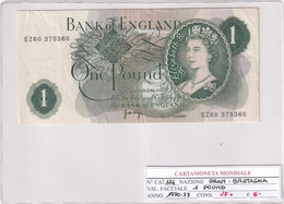 GRAN BRETAGNA 1 POUND 1970-77 P374 - 1 Pound