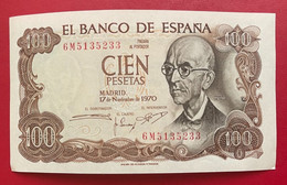 Beau Billet D'Espagne, De 100 Pesetas Du 17 Novembre 1970. SPL/SPL+ - 100 Peseten