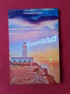 POSTAL DE MADERA POST CARD MADE OF WOOD SPAIN FORMENTERA FARO PHARE LIGHTHOUSE, BALEARIC ISLANDS POSTKARTE CARTOLINA VER - Formentera