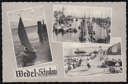 D-22880 Wedel - Schulau - Schiffsbegrüßung - Hafeneinfahrt - Segler - Dampfer - Nice Stamp (Berlin) - Wedel
