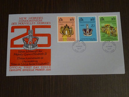 New Hebrides 1977 Queen Elizabeth II Silver Jubilee FDC VF - FDC