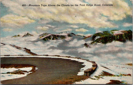 Colorado Rocky Mountains Mountain Tops Above The Clouds On The Trail Ridge Road - Rocky Mountains