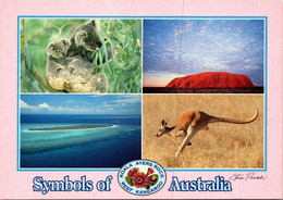 (4 Oø 25) Symbols Of Australia - Uluru Etc - Uluru & The Olgas