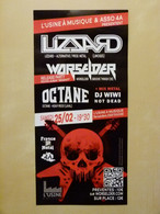 Flyer Concerts : Lizzard + Worselder + Octane Le 25 Février 2023 à L'Usine à Musique à Toulouse (France) - Programme