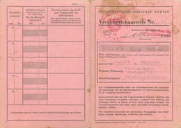 German National Health Insurance 1921 Germany 10 X 15 Cm Sozialversicherungsanstalt Sachsen Horig Hilda Gertrud - Banque & Assurance