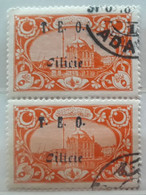 Cilicie, France Colonies,Turkey, Turkeiy 1918, Surch. 5 Pa.   Used 2 Stamps - Oblitérés