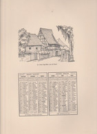 Vieux Papiers - Calendrier 1969+ 2 Illustrations  C Sauer - Recto : Ingwiller / Verso :Ingwiller Rue Du Fossé - Grossformat : 1961-70