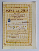 PORTUGAL-ANADIA-CURIA- Sociedade Das Aguas Da Curia-Titulo De Uma Acção  Nº1500- 11 De Fevereiro De 1959 - Wasser