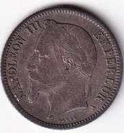 MONEDA DE PLATA DE FRANCIA DE 1 FRANC DEL AÑO 1866 DE NAPOLEON III (COIN) SILVER-ARGENT - 1 Franc