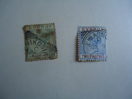 CYPRUS    USED  STAMPS  VICTORIA    2    WITH POSTMARK - Other & Unclassified