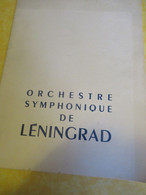 Programme Ancien/Musique/ Orchestre Symphonique De LENINGRAD/Théâtre National Du Palais De Chaillot/1960    PROG356 - Programme