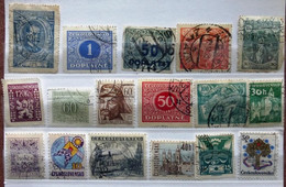 Selection Of Early Used/Cancelled Stamps From Czechoslovakia Various Issues. No Y-192 - Lots & Serien