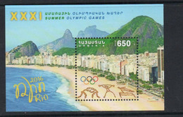 Olympische Spelen  2016 , Armenie - Blok Postfris - Sommer 2016: Rio De Janeiro
