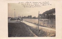 60-VERBERIE- CARTE-PHOTO MILITAIRE- NOUVEAU PONT CONSTRUIT PAR LE GENIE A VERVERIE .... - Verberie