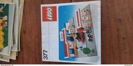 INSTRUCTIONS LEGO BRICKS 377 ORIGINAL 1982 SHELL SERVICE STATION - Plans