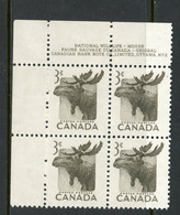 Canada 1953 MNH PB Wildlife - Unused Stamps