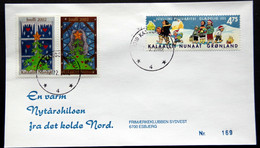 Greenland 2002 Cover  Minr.392 KANGERLUSSUA 27-12 02    (lot 791 ) - Covers & Documents