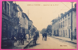 Cpa Aixe Sur Vienne Quartier Poste Carte Postale 87 Haute Vienne Rare Proche Limoges - Aixe Sur Vienne