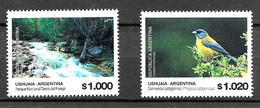 #75231 ARGENTINA 2023 BIRD MOUNTAIN RIVER NAT PARK "WORLD END" FIRELAND DEFINITIVES NEW HIGH VALUES 1000-1020 $ MNH - Nuevos