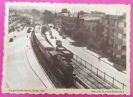 Cpsm Tel Aviv Israel Zug Aus Der Mandatszeit 1940 Carte Postale Israel Train Dans La Ville - Israel