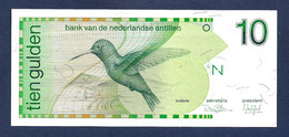 Netherlands Antilles 10 Gulden 1986 P23a EF - Antilles Néerlandaises (...-1986)