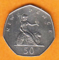 Grande Bretagne - 50 New Pence  Elisabeth II - 1979 - 50 Pence