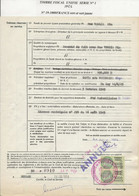 FISCAUX DE MONACO SERIE UNIFIEE  N°19 1000 F Vert  Du 30 Juin 1956 Cote Des Timbres 160€ - Fiscaux