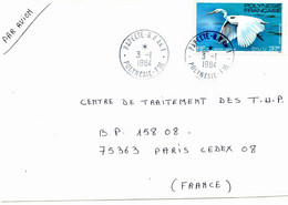 Papeete (Polynésie Française) : Cachet à Date De "Papeete R.P An. 1  Affranchissement Du 3 Janvier 1984 - Covers & Documents