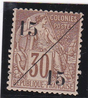 COCHINCHINE - 1888 - TIMBRE DES COLONIES GENERALES - 15 + 15 SUR 30 C BRUN - Ungebraucht