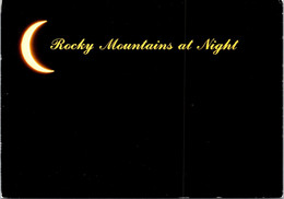 (4 Oø 35) USA - Posted To Australia (during COVID-19 Era - 2023) Rocky Mountains At Nigh (black Card) - Rocky Mountains