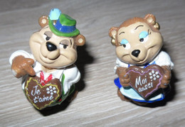 Figurines KINDER Jouet OURS BAVAROIS JE T'AIME + MOI AUSSI - Lotti