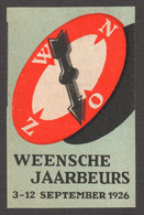 Netherlands Dutch LANGUAGE COMPASS Needle MESSE Austria Wien Vienna Exhibition Fair CINDERELLA LABEL VIGNETTE 1926 - Other & Unclassified