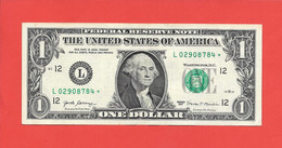 Rarität ! STAR-Note: 1 US-Dollar [2017] > L02908784* < 1. Lauf Mit 3.200.000 {$044-001} - National Currency