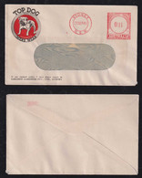 Australia 1946 Meter Cover 1½p SYDNEY Advertising TOP DOG MENS WEAR - Lettres & Documents