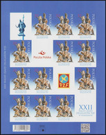 Poland 2021 Full Sheet Imperforated With 4 Tabs In Occasional Pass From PZF Congress Jan III Sobieski Victoria Vienna - Full Sheets