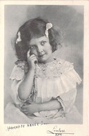 ENFANT - Fillette Songeuse - Nœud Blanc - Robe Blanche - Carte Postale Ancienne - Ritratti