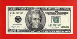 Rarität ! STAR-Note: 20 US-Dollar [1996] > AC02269539* < 1 Lauf Mit 3.200.000 {$014-020} - Divisa Nacional