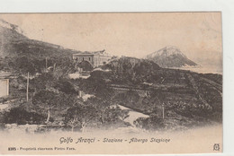 CARTOLINA DI GOLFO ARANCI STAZIONE ALBERGO STAZIONE VIAGGIATA NEL 1910 - Olbia