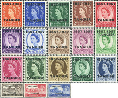 696784 MNH TANGER. Ocupación Britanica 1957 SERIE BASICA - Occ. Britanique MEF