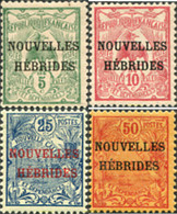 584546 HINGED NUEVAS HEBRIDAS 1908 PAJARO - Colecciones & Series