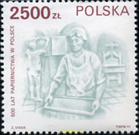 168796 MNH POLONIA 1991 500 ANIVERSARIO DE LA INDUSTRIA PAPELERA POLACA - Unclassified