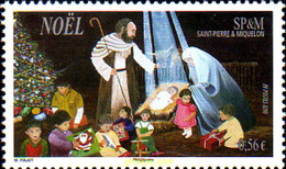 238174 MNH SAN PEDRO Y MIQUELON 2009 NAVIDAD - Usados