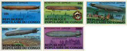119631 MNH CONGO 1977 RETROSPECTIVA DEL ZEPPELIN - FDC