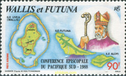 575635 MNH WALLIS Y FUTUNA 1988 CONFERNCIA EPISCOPAL EN EL PACIFICO SUR - Used Stamps