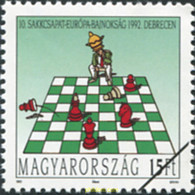 682054 MNH HUNGRIA 1992 10 CAMPEONATO DE EUROPA DE AJEDREZ - Used Stamps