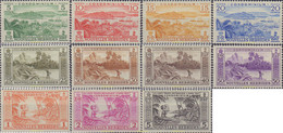 584580 HINGED NUEVAS HEBRIDAS 1957 SERIE BASICA - Collections, Lots & Series