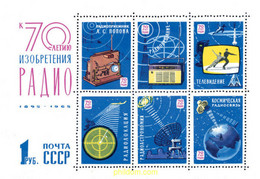 63081 MNH UNION SOVIETICA 1965 70 ANIVERSARIO DE LA RADIO - Collections