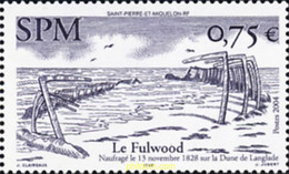 172910 MNH SAN PEDRO Y MIQUELON 2004 NAUFRAGIO DE FULWOOD - Oblitérés