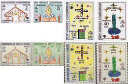 138033 MNH NUEVAS HEBRIDAS 1979 NAVIDAD. AÑO INTERNACIONAL DEL NIÑO - Colecciones & Series